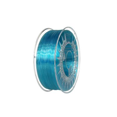Devil Design  PET-G филамент 1.75 мм, 1 кг (2.0 lbs) - прозрачно синьо